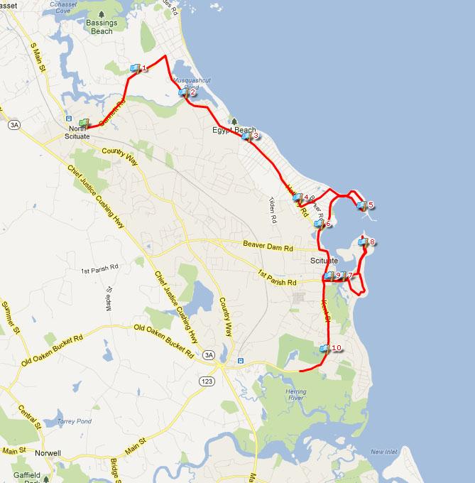 Scituate 500 running route