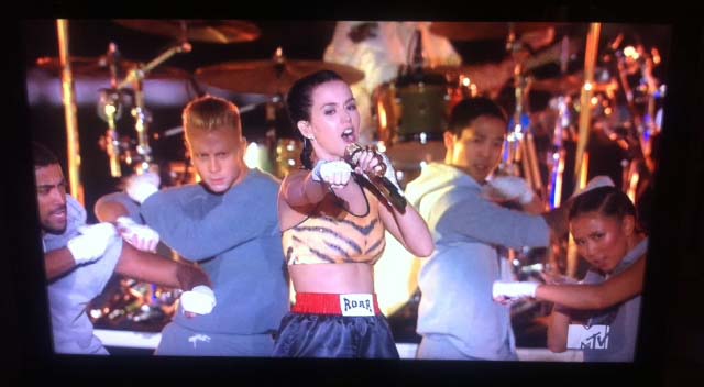 While known for her theatrical performances, Katy Perry looked tame by comparison with Miley Cyrus's stage show at this years MTV Video Music Awards, which people are still talking about.