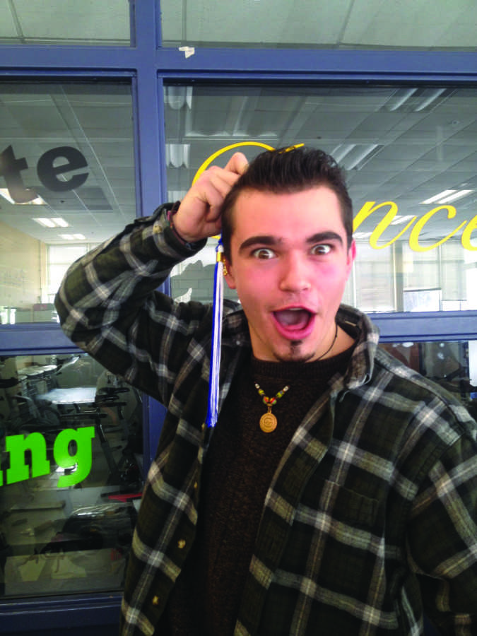 Senior Jonny Ricci is already psyched for graduation! Though he has spent a lot of money this year, he knows the expenses were well worth it. 