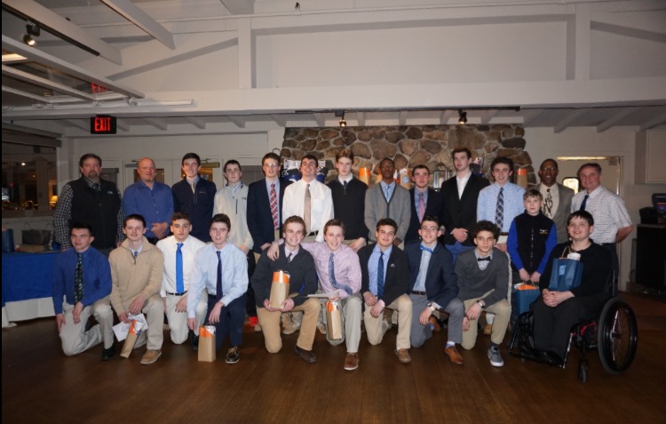 SHS boy's basketball hosts their banquet at Atlantica Restaurant in Cohasset.