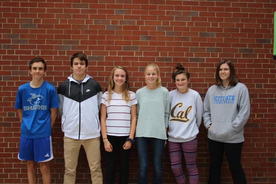 Underclassmen are making their mark on SHS athletics: From Left: Keillan Doyle, Will Sheskey, Ava McLaughlin, Kendal McCluskey, Ellen O'Donnell, Liz Slein
Not Pictured: Johnny Fogarty, Tyler Ryan, Sarah Lincoln