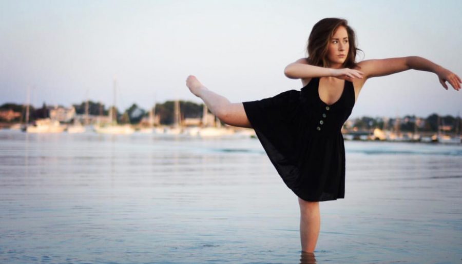 Sophia Ferrera posing for a photo in Scituate Harbor. Photo Courtesy of Sophia Ferrera.