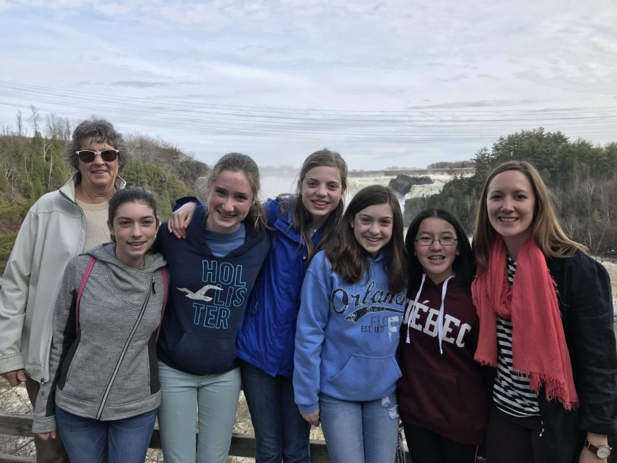 Middle school students studying French visited Quebec City  