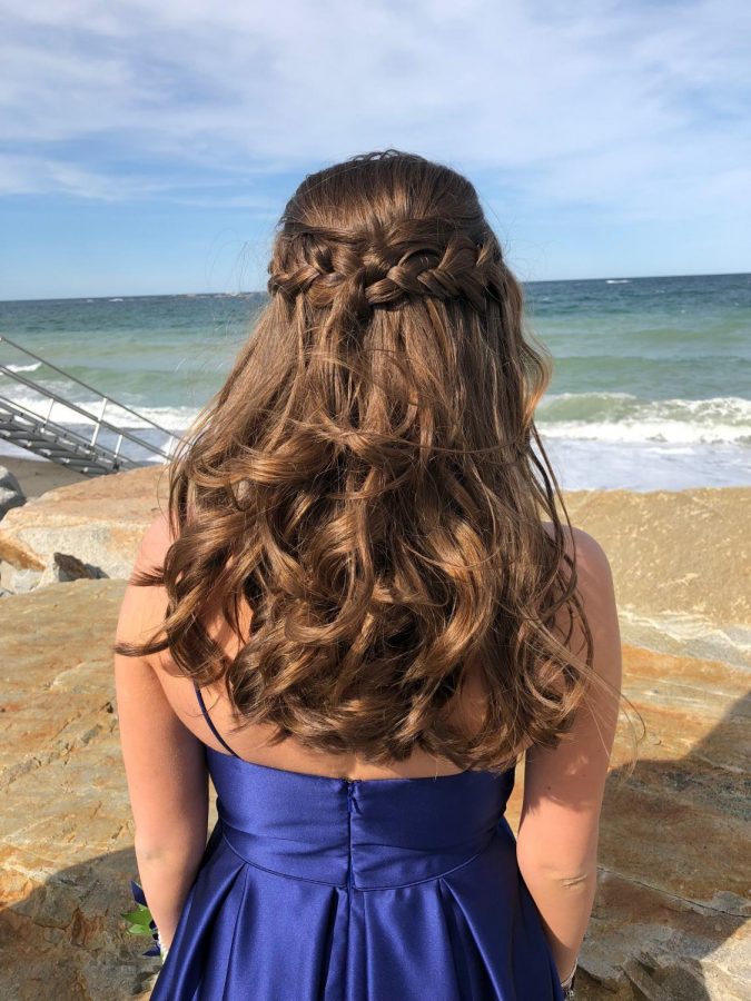 Senior Kat English Hair Styled at Salon Taj Prom 2018