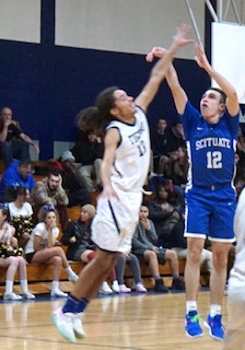 Jack Poirier shooting a 3-pointer 