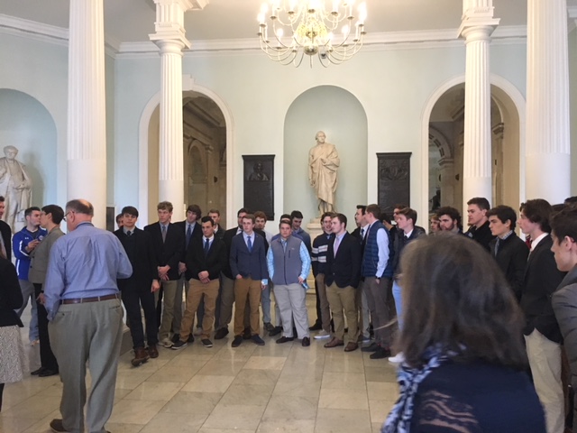 The championship SHS varsity football  team was recognized for their Super Bowl achievement at the MA State House 