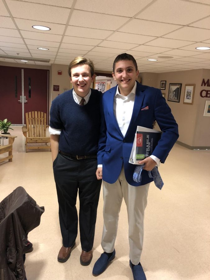 Juniors Taylor Lunt and Jack Williams participated in two debates. They prevailed in their second debate, which focused on US immigration policy.