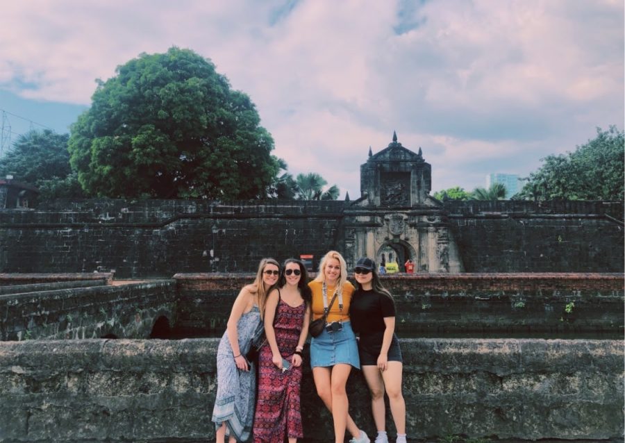 SHS alum Julia Cuneo (far left) is spending a semester in the Philippines