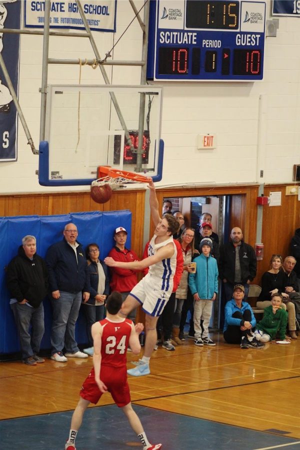 Senior Nate Lopes was a powerhouse against Hingham