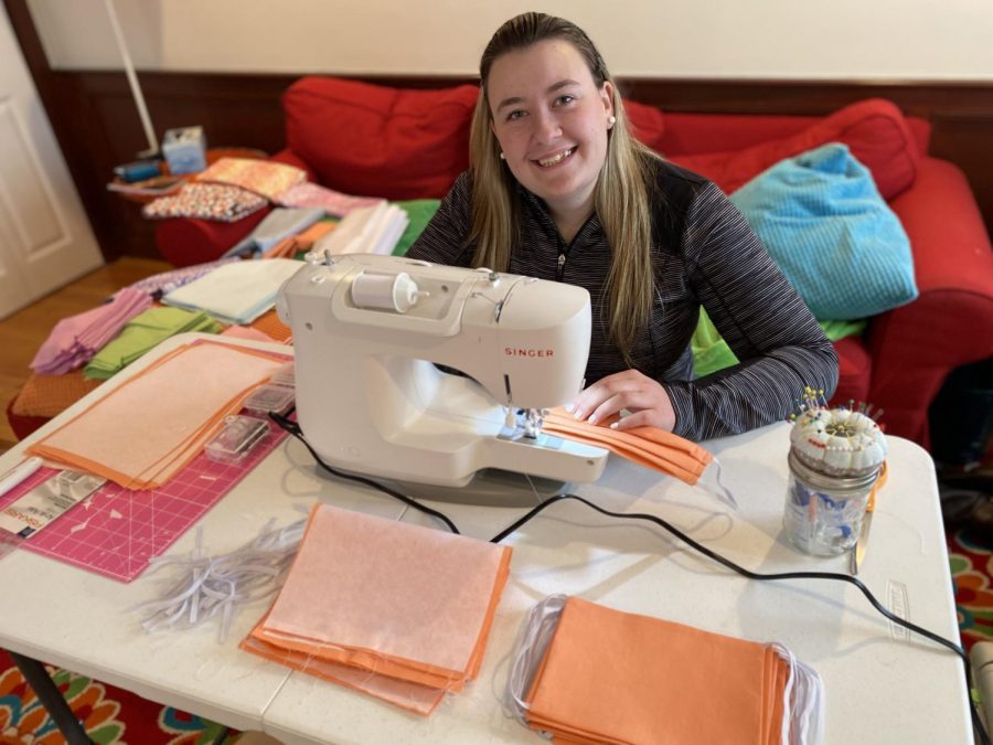 Aurora Avallone's grandmother taught her to sew. She also gave Aurora her first sewing machine when she was a teenager. 