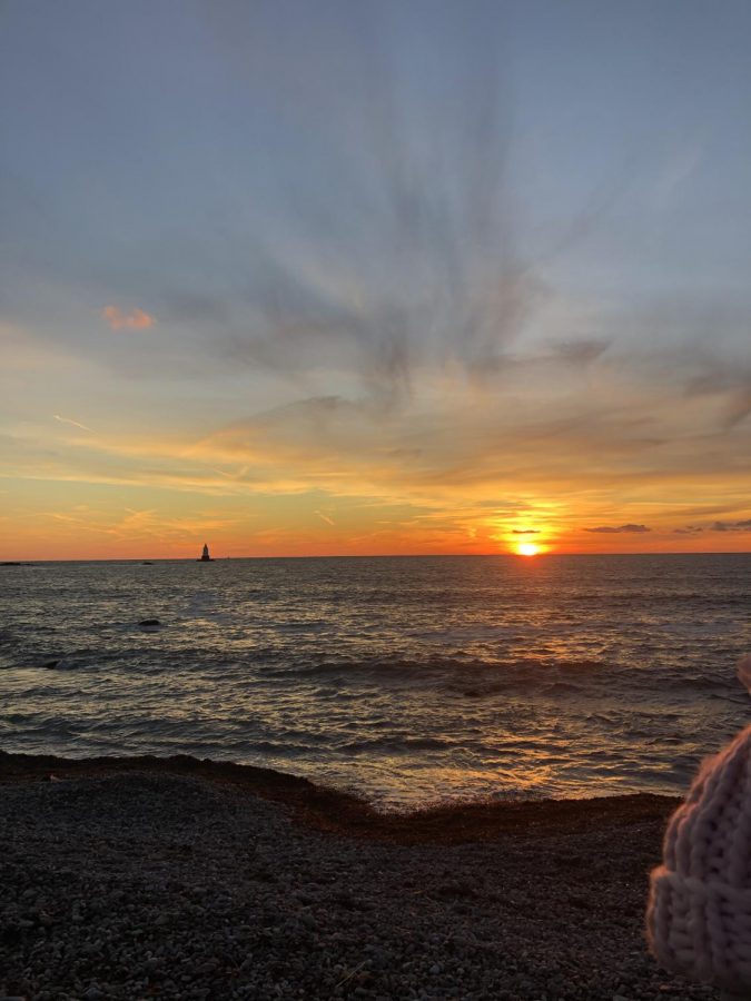 An ocean sunset: one of the smaller aspects of life to be grateful for in 2020