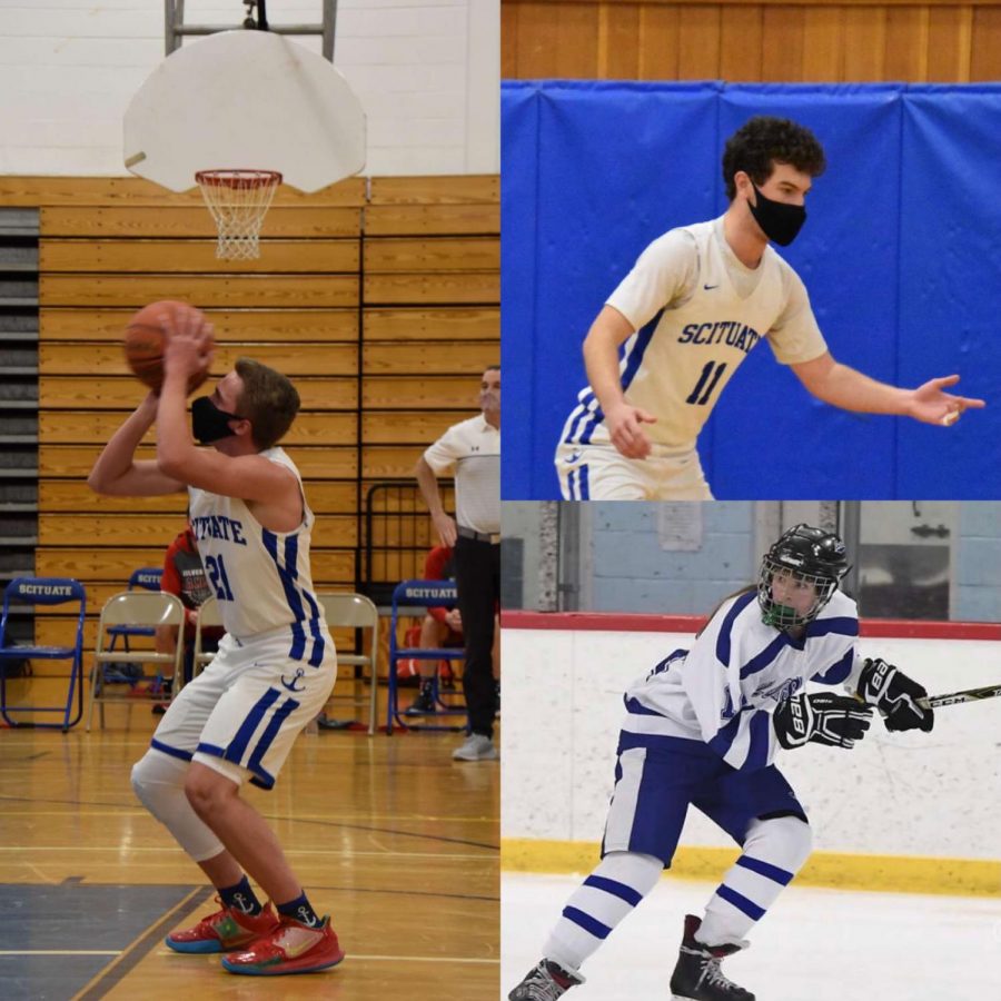 Left, Keegan Sullivan; Top Right, Sam Benning; Bottom Right, Hayley McCarthy