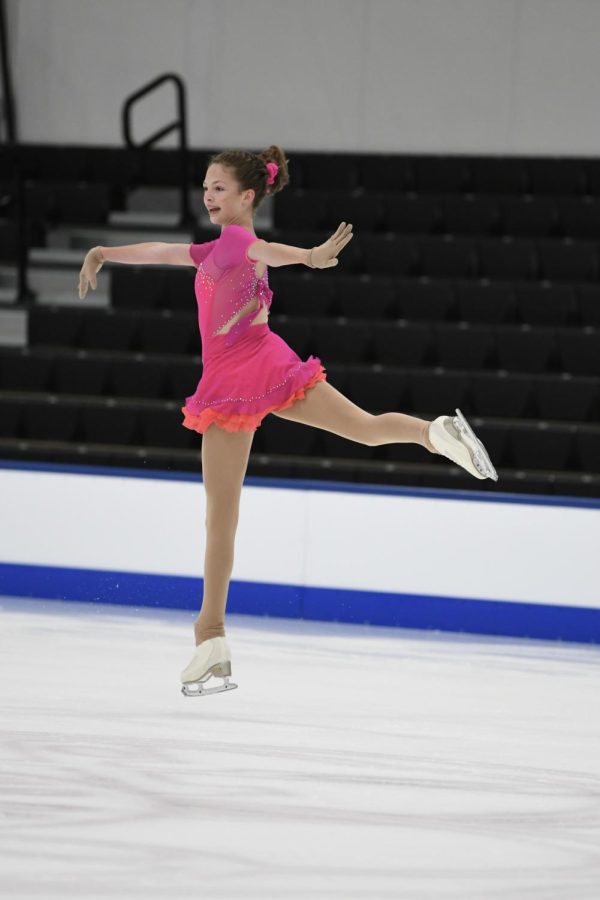 SHS freshman figure skater, Anna Ryan. 