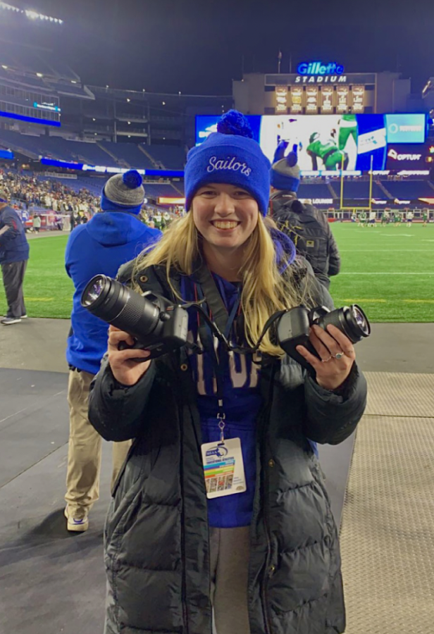 Abigail McMellen took photographs from the sidelines during the Sailors championship football game