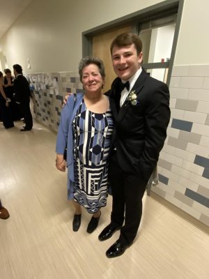 Ms. Judy surprised the senior class when she wore a dress for the prom
