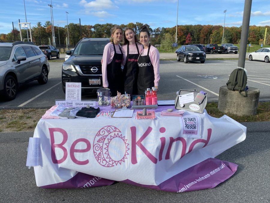SHS sophomores Alice George, Tricia Gibbons, and Bridget Norris were inspired to organize the Be Kind Club at Gate Middle School