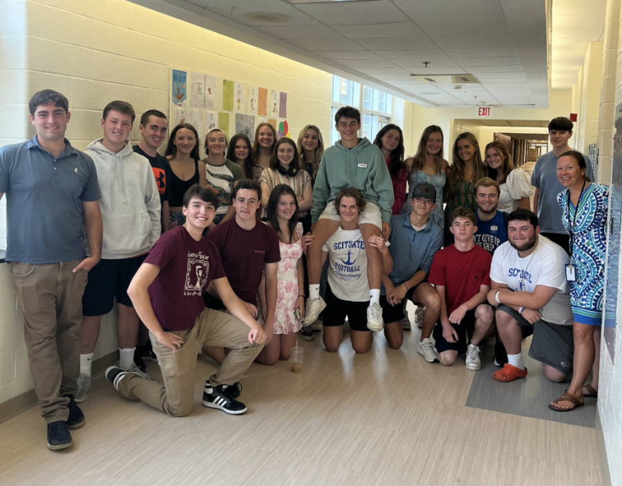 Jen Last's senior homeroom enjoys spending time together