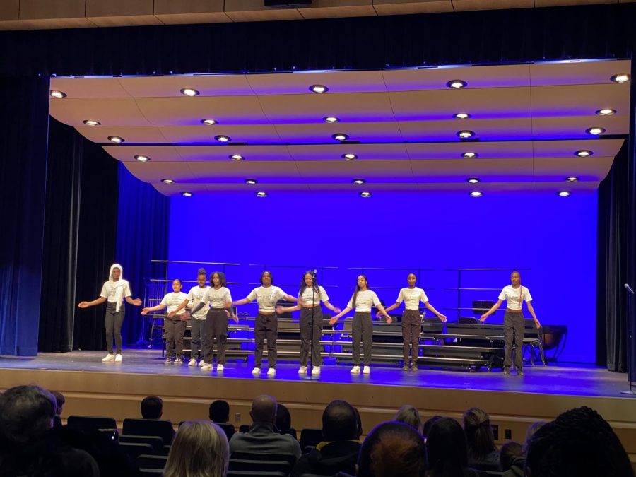 The SPS Step team performed during this year's MLK celebration