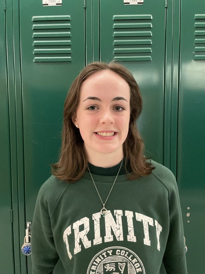 Caitlin Quinlan represents her Irish heritage on St. Patricks Day