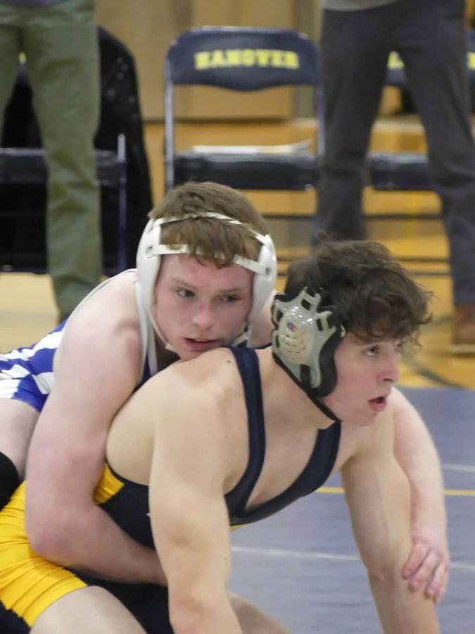 SHS junior David Murphy  (left) continued his winning streak during this year's wrestling season