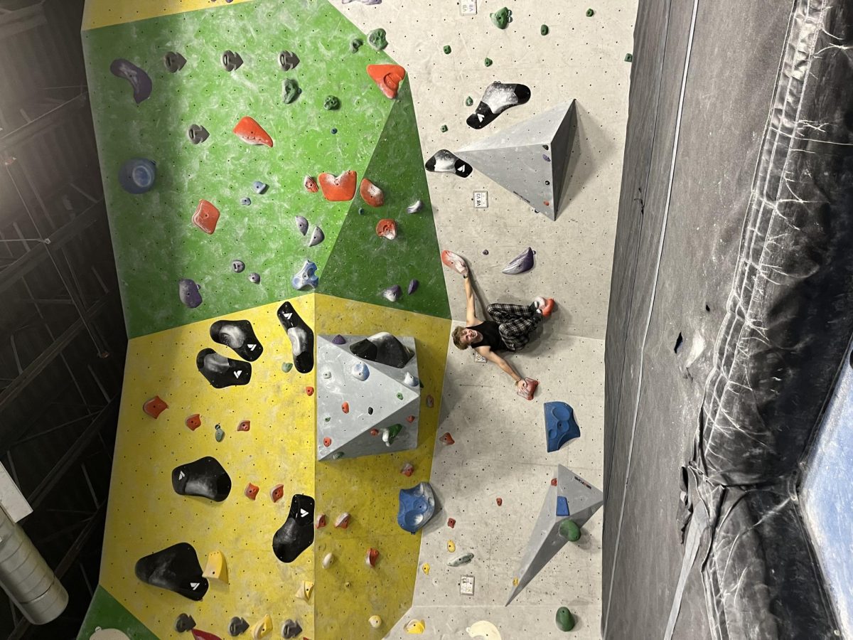 Shane Trombly gets a grip at "CRG" in Randolph, Massachusetts.