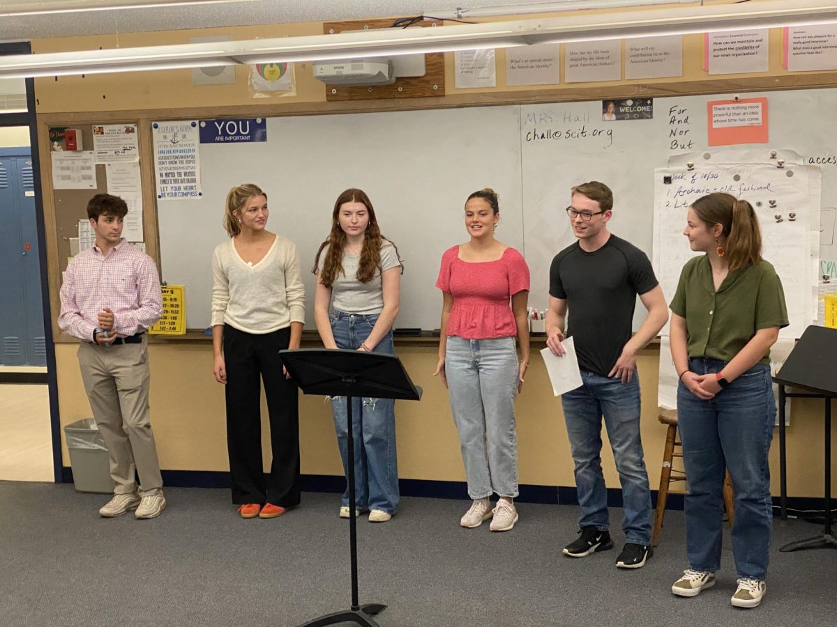 James (Quinn) DeCourcey, Jane Ryan, Liah Brennan, Maeve Smith, David Murphy, and Claire Murray were finalists for this year's local VFW Voice of Democracy speech competition