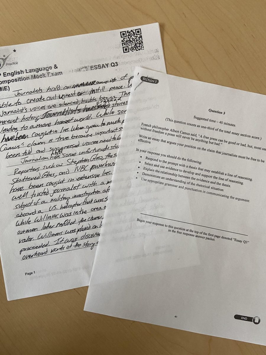 Mock exams provide a "dress rehearsal" for AP exams
