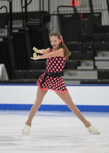 Anna Ryan performs at a recent skating competition.