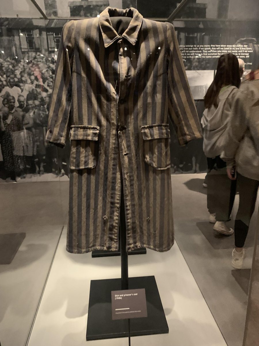 Shirt and prisoner's coat taken from Auschwitz.