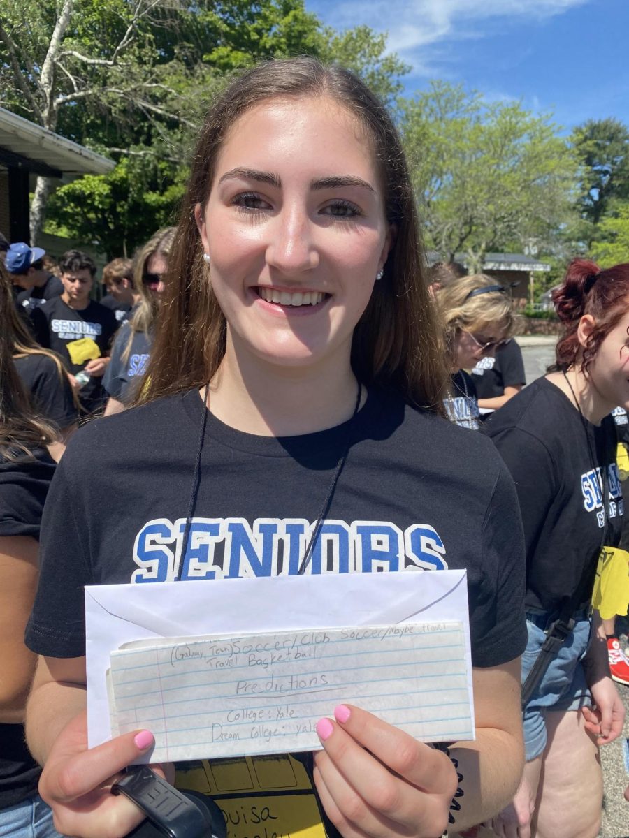 Louisa Kinsley wrote a letter in 4th grade predicting she would attend Yale University