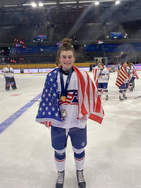 Molly Boyle in Zug, Switzerland, during the International Ice Hockey Federation U-18 Womens World Championship