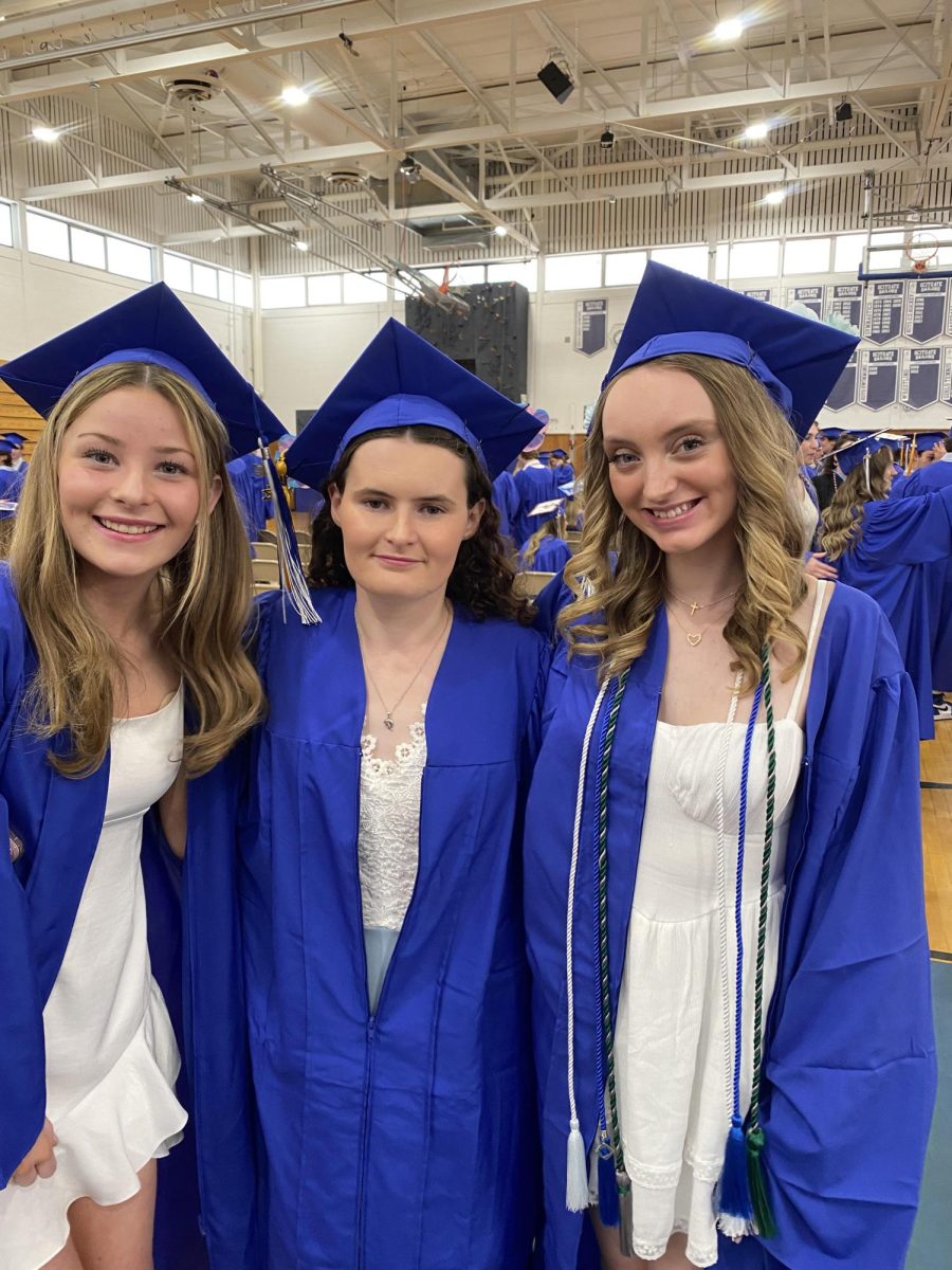 Taylor MacFaden (far right) will attend Pace University