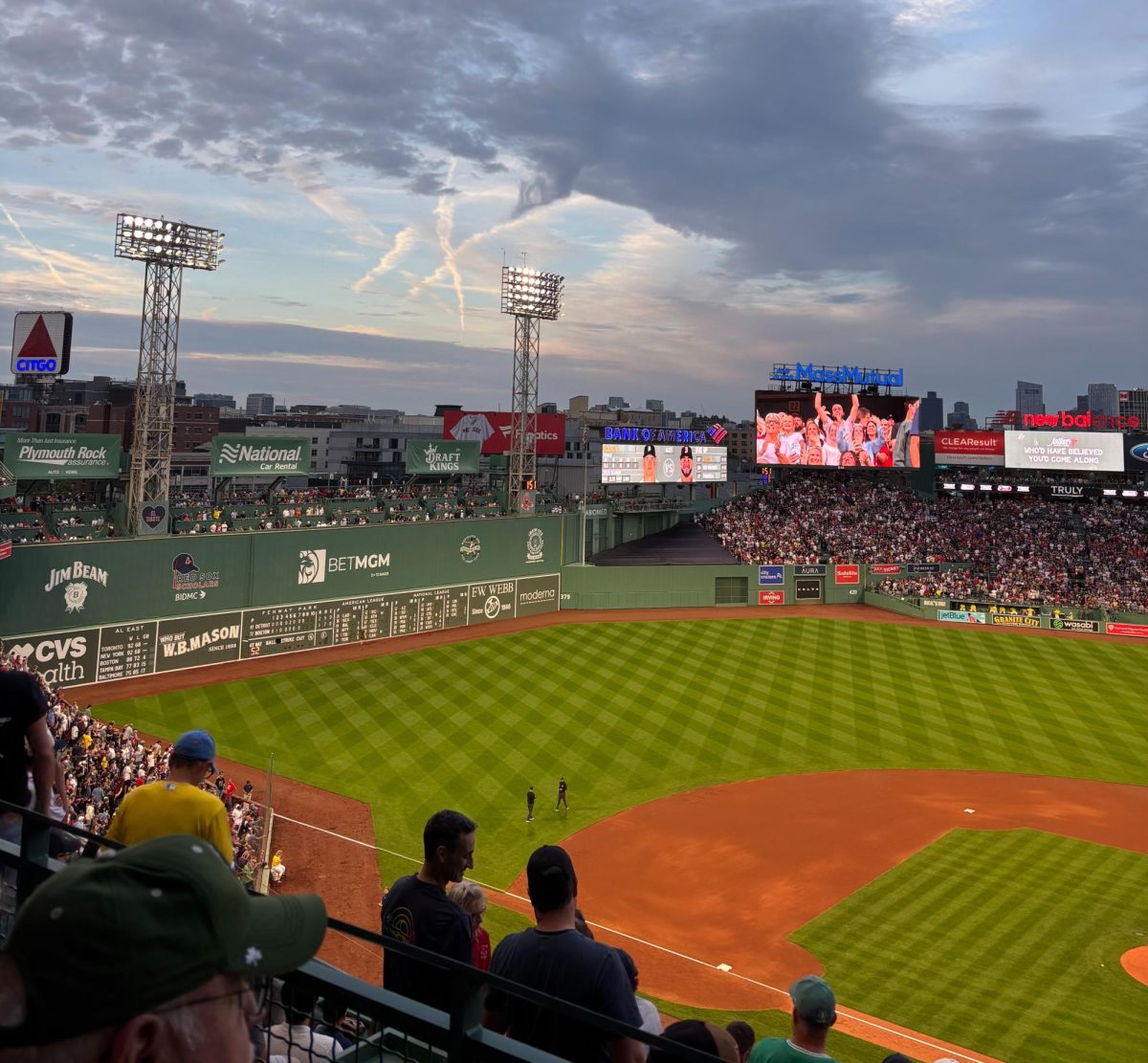 Fenway Park the day after the Red Sox clinched a playoff spot