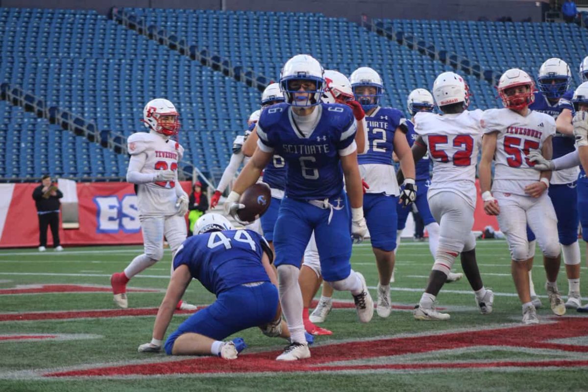 Junior running back Grayson Foley after a touchdown score