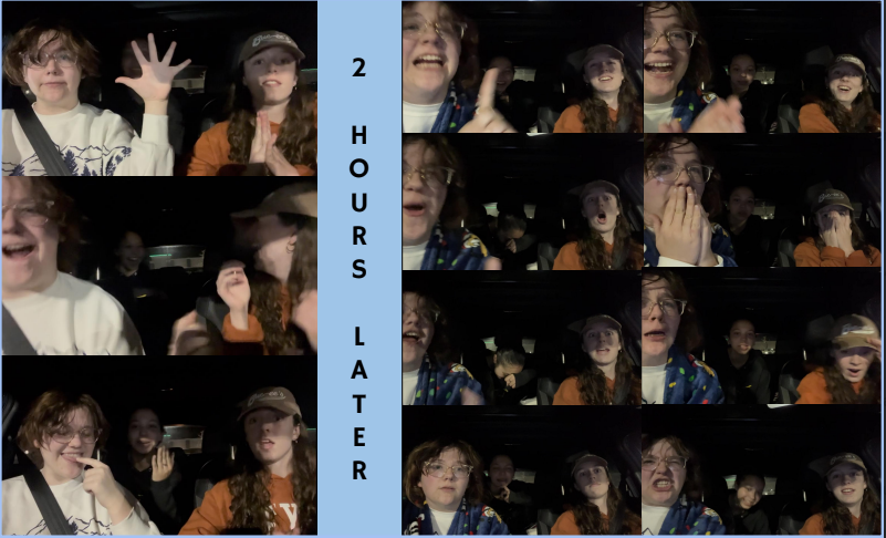 Facial expressions after viewing movie