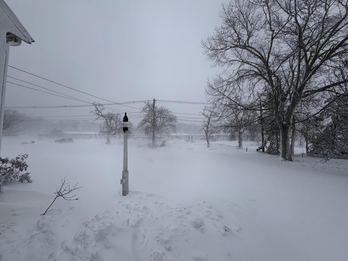 The scenes outside during the blizzard of '26