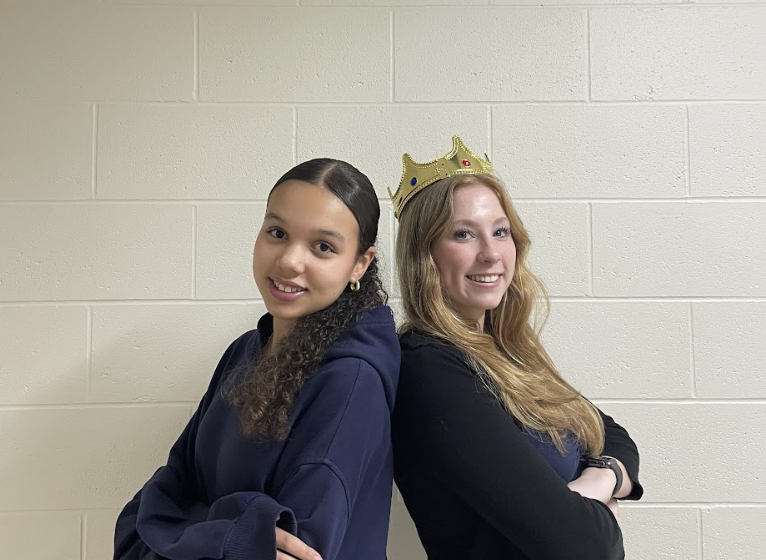 Freshman Evangeline Fontes and Senior Penny Murray